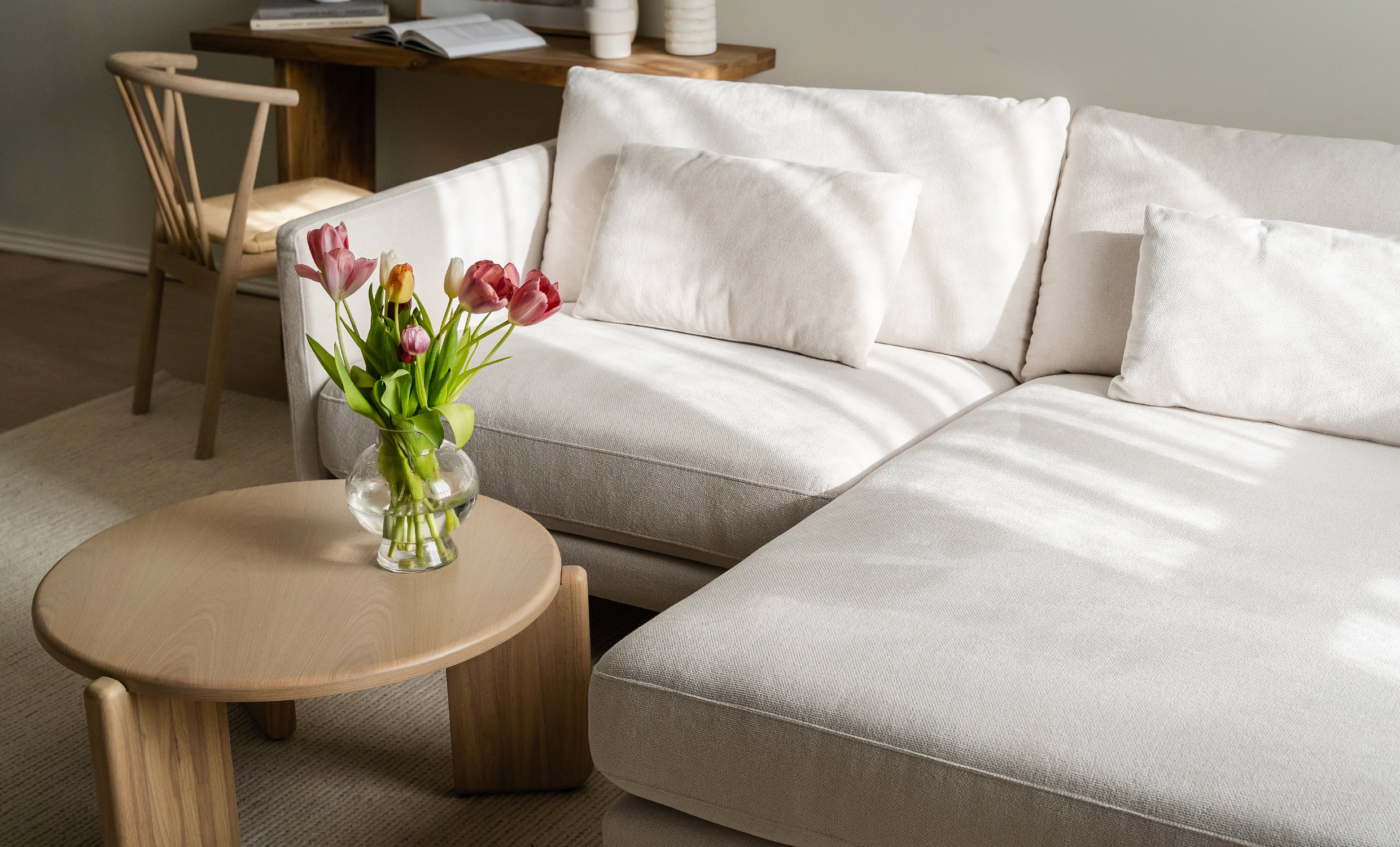 LINDE Divansoffa Höger Offwhite från SoffaDirekt, bild 2