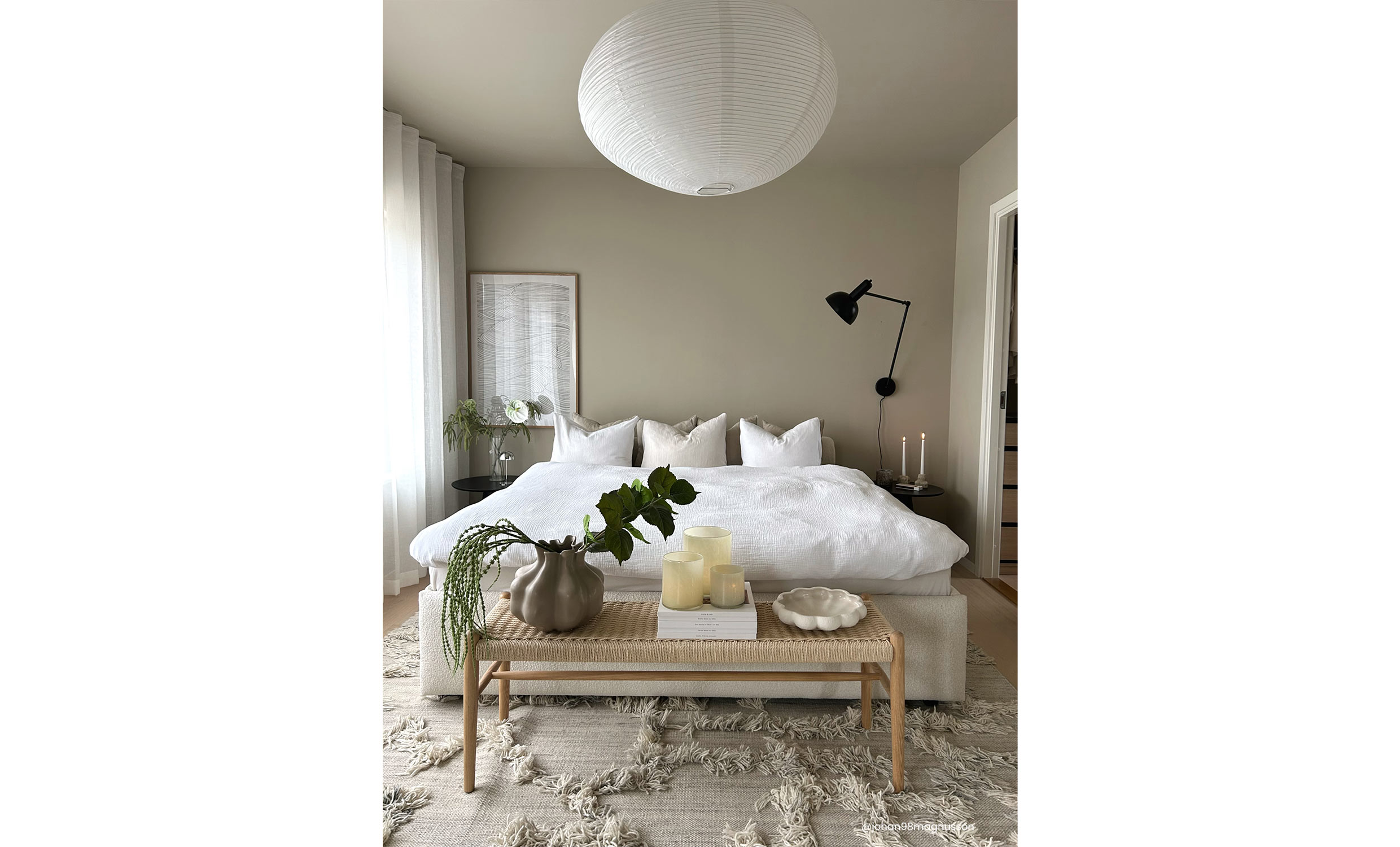 LOUICE Sängpaket 180 Bouclé Offwhite från SoffaDirekt, bild 2