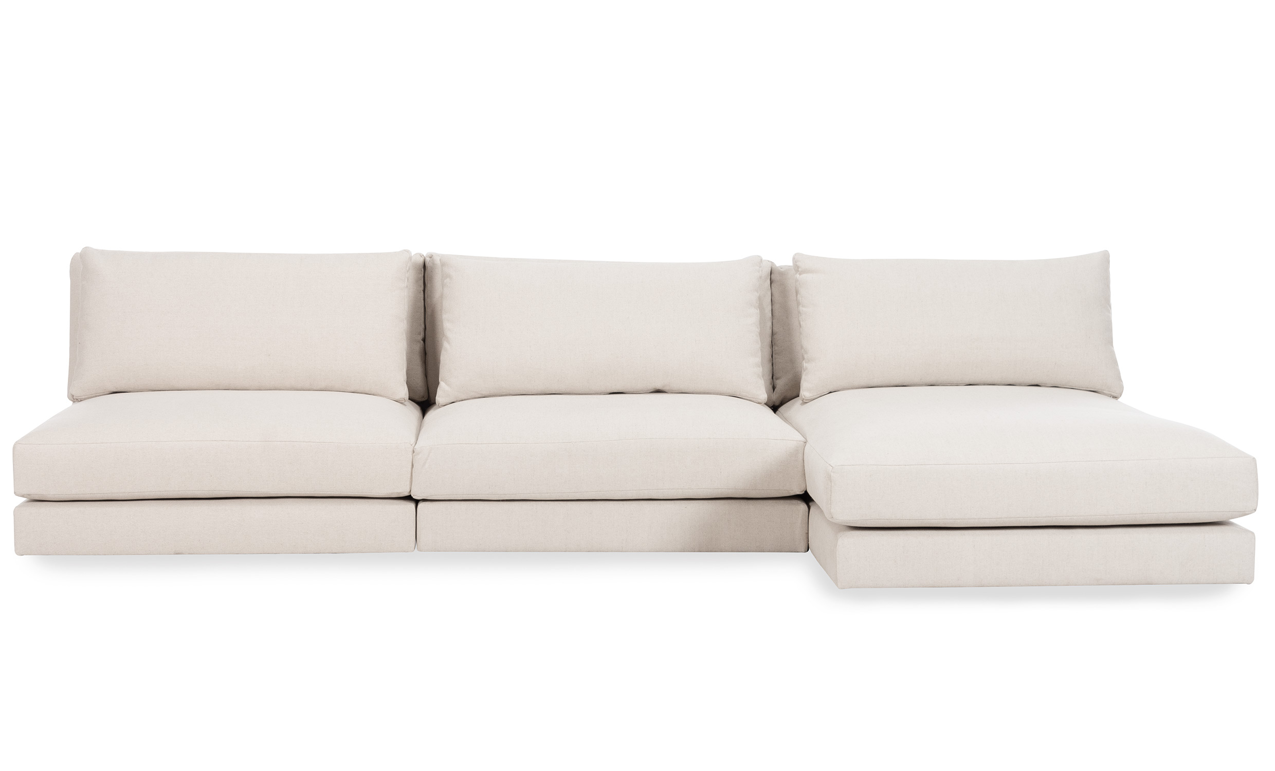 LYON Divansoffa Large ppen Beige