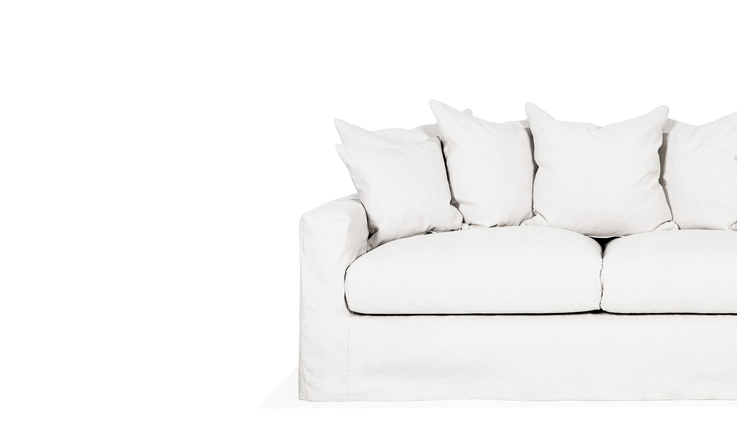 KLDSEL Monaco Premium 2-sitssoffa Vit