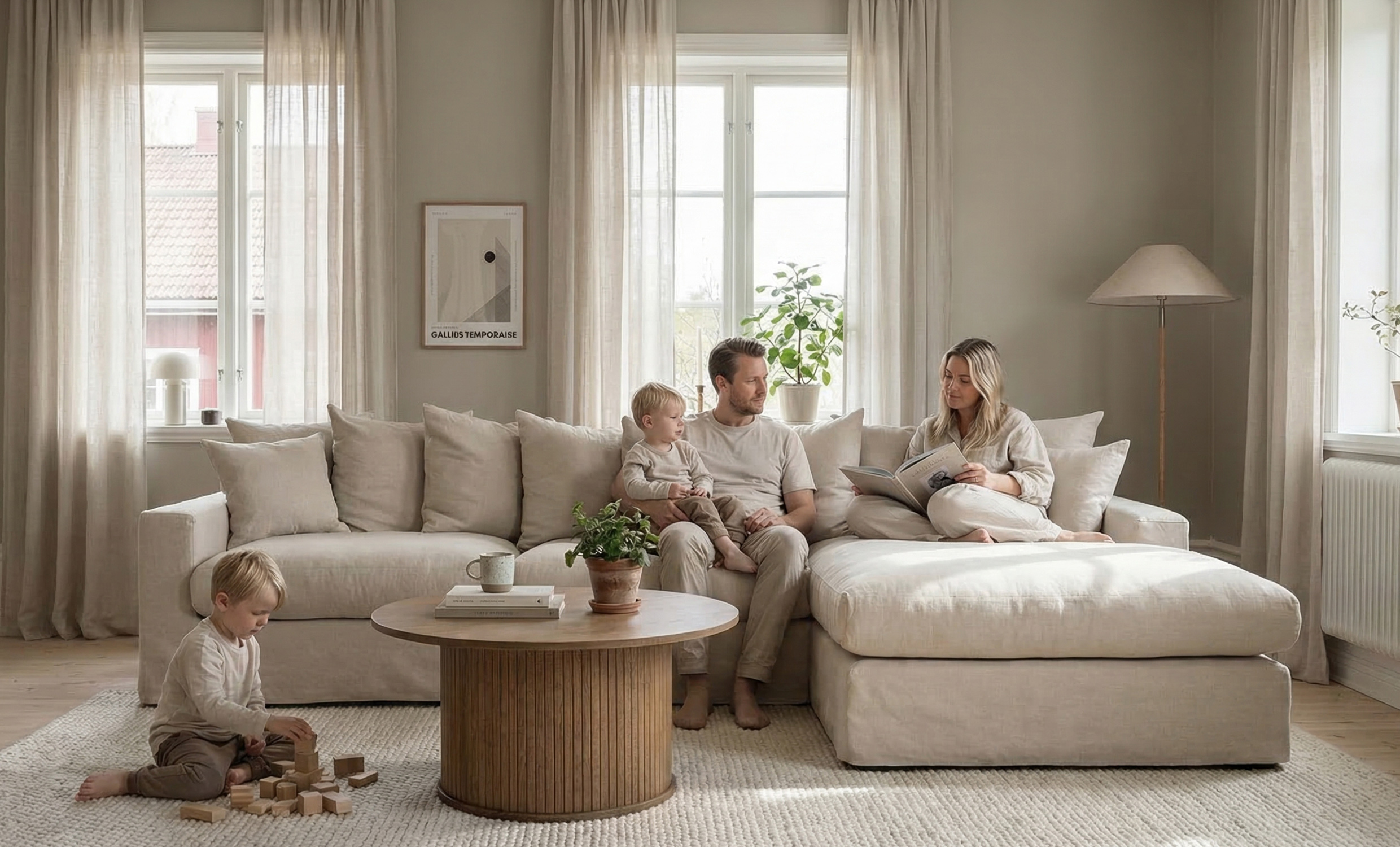 MONACO Premium Divansoffa Höger Beige från SoffaDirekt, bild 2