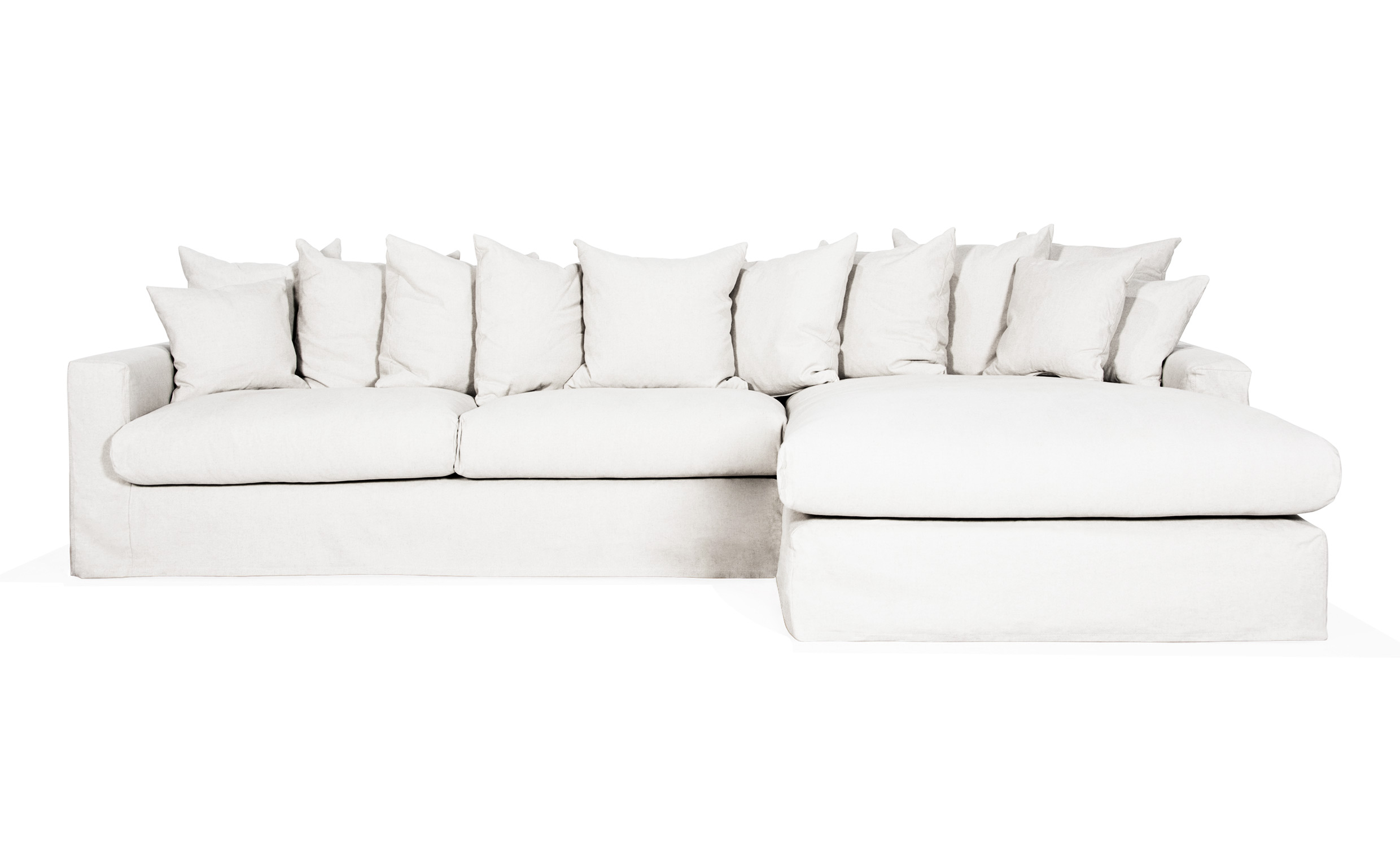 MONACO Premium Divansoffa Hger Vit