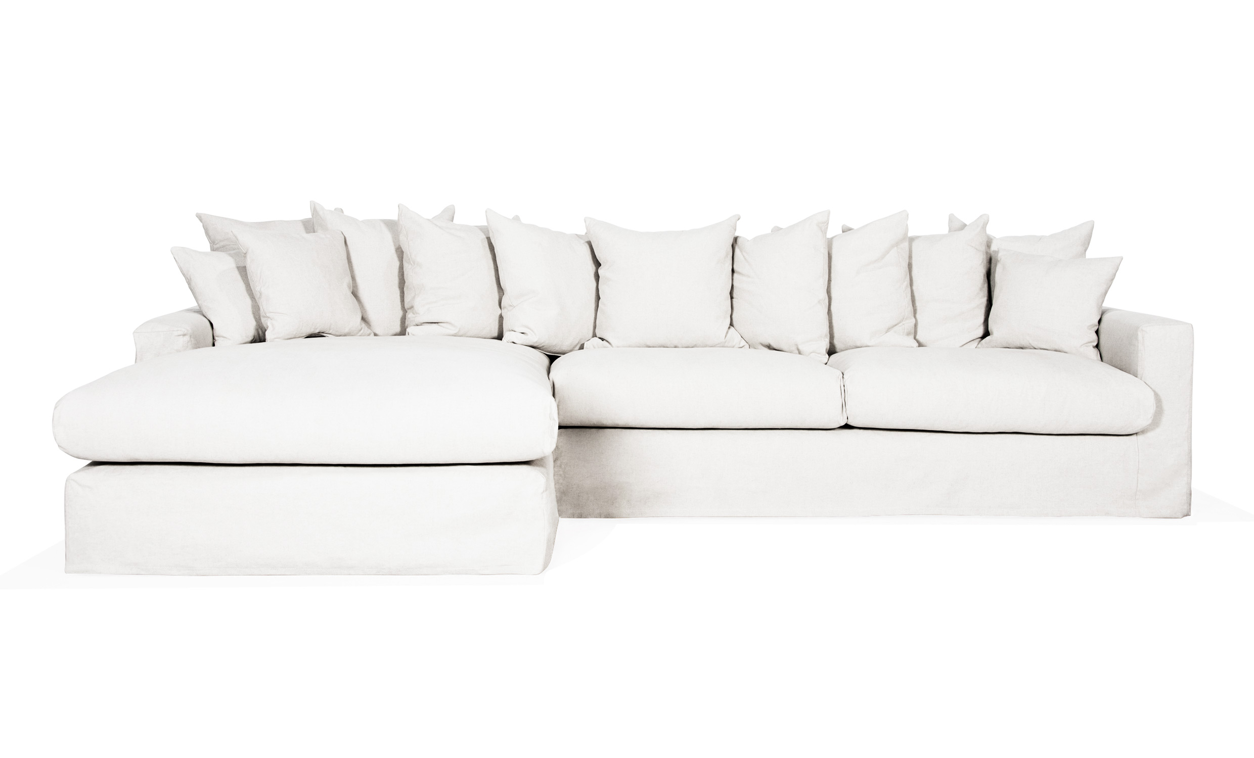 MONACO Premium Divansoffa Vnster Vit