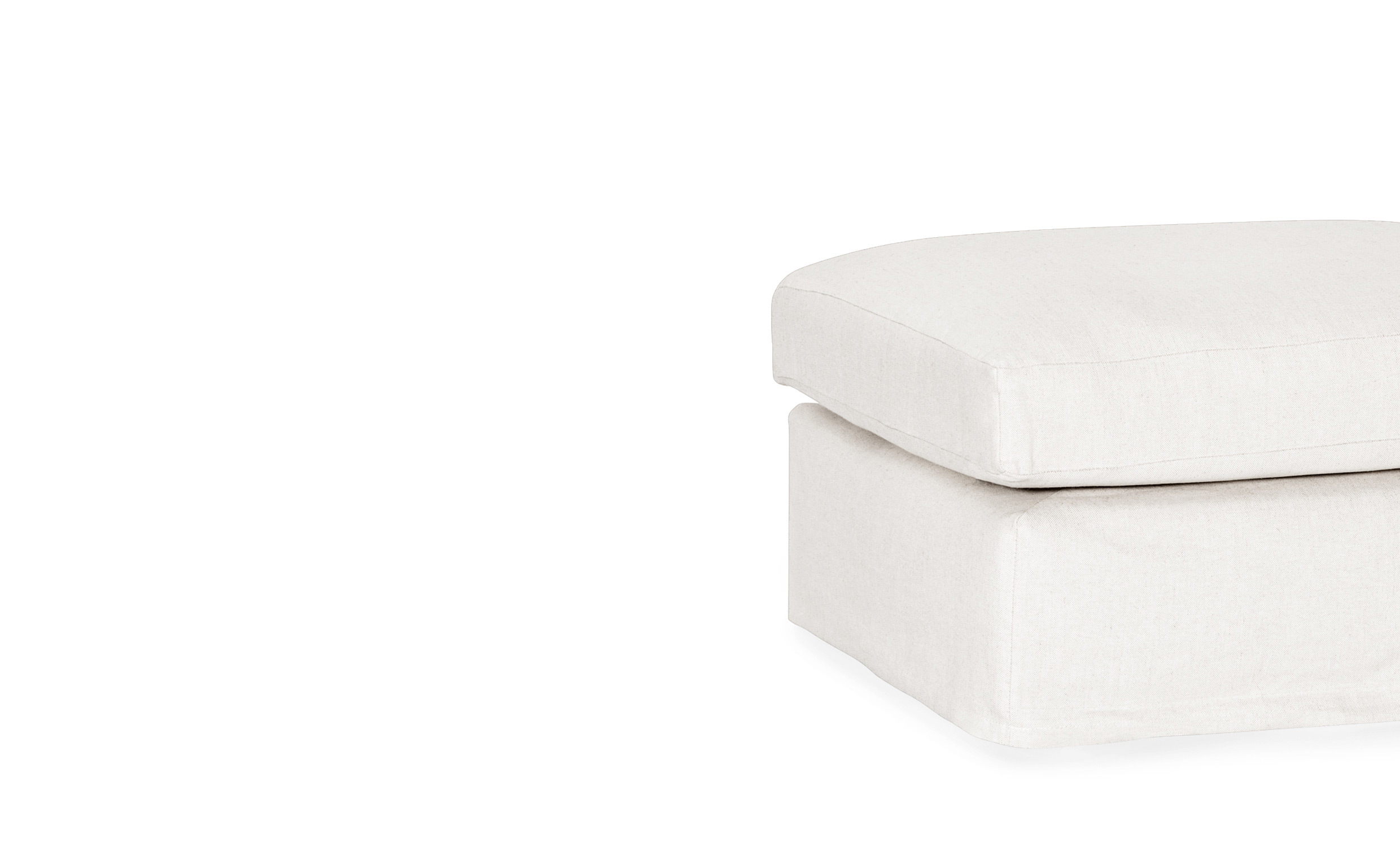 KLDSEL Monaco Premium Fotpall Vit