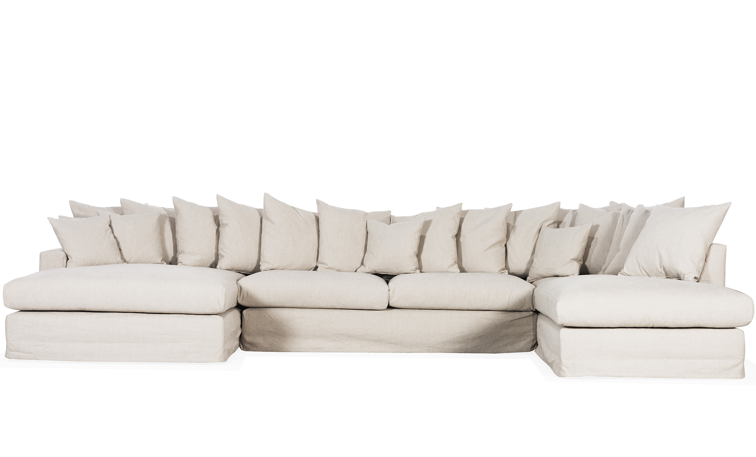 MONACO U-Soffa Hger Beige