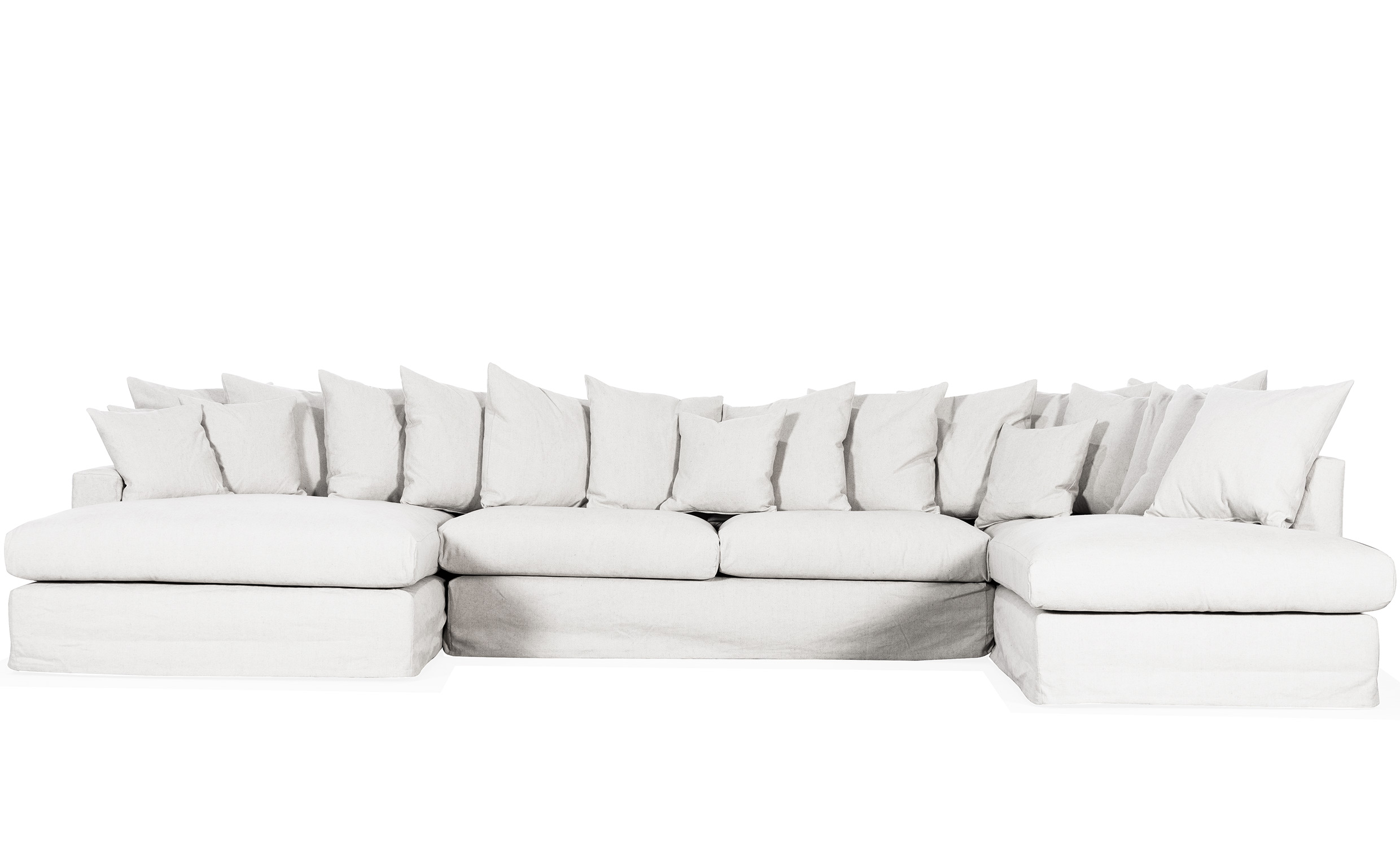 MONACO U-Soffa Hger Vit