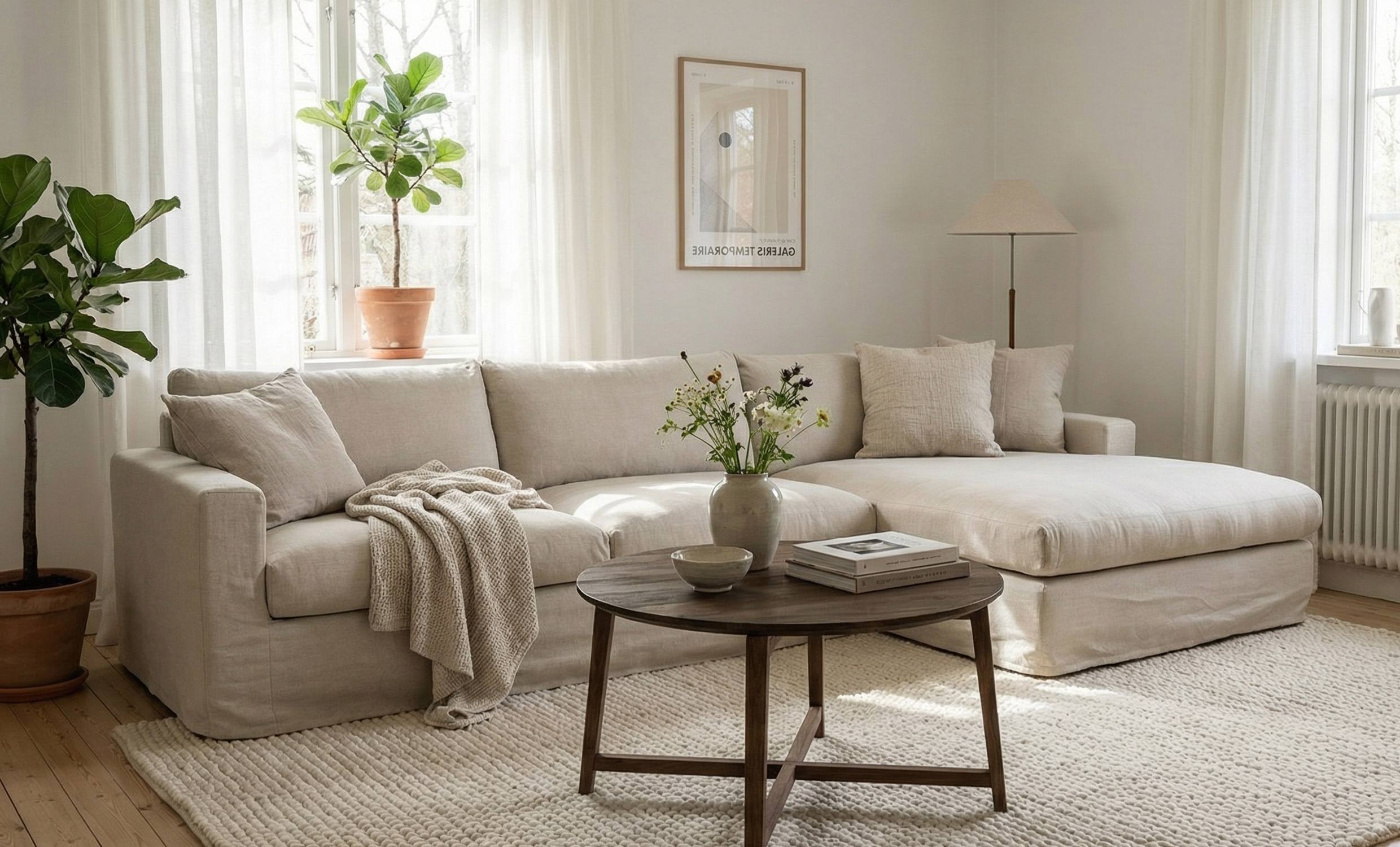 MAXIME Divansoffa Höger Beige från SoffaDirekt, bild 2
