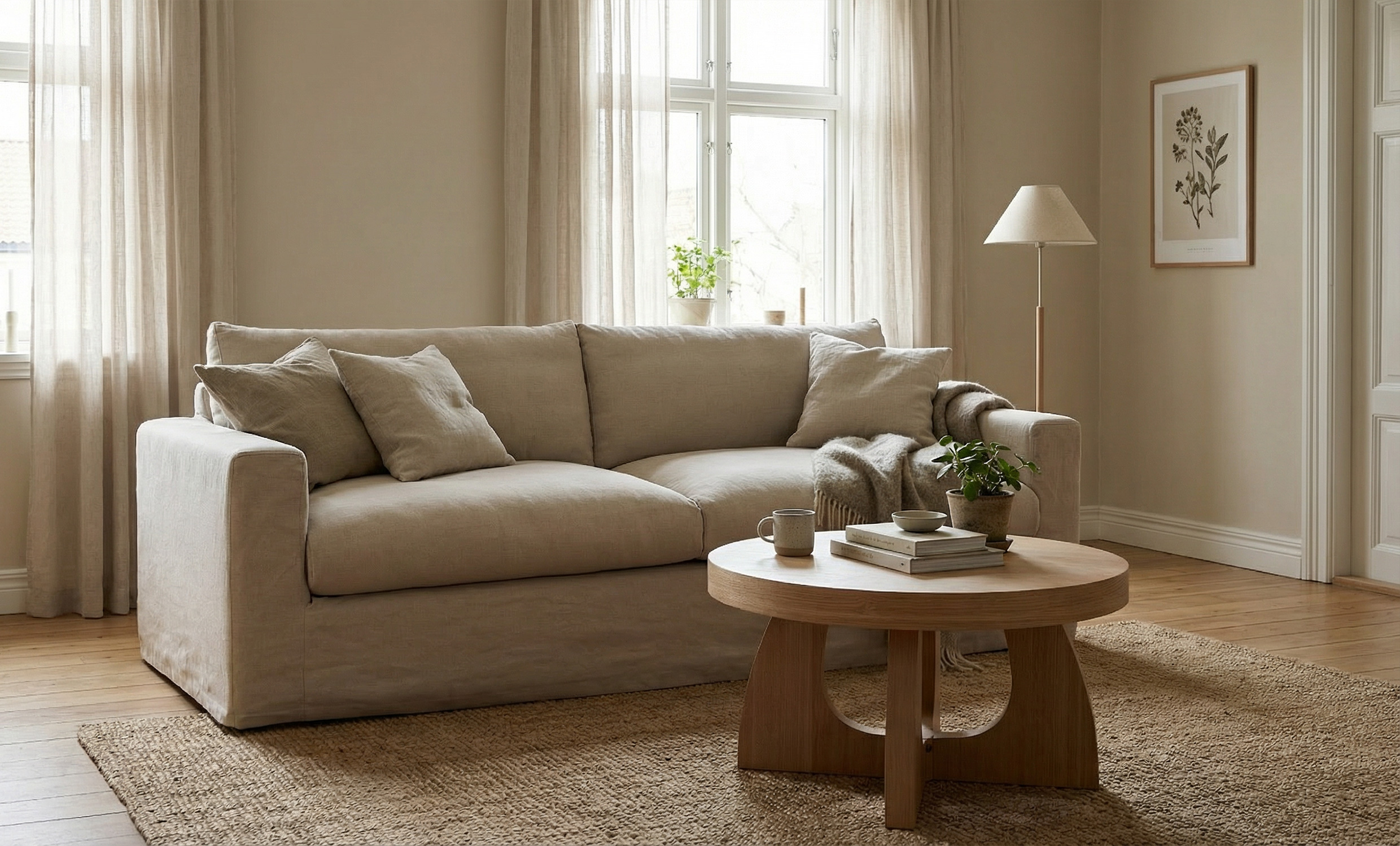 MAXIME 3-sitssoffa Beige från SoffaDirekt, bild 2