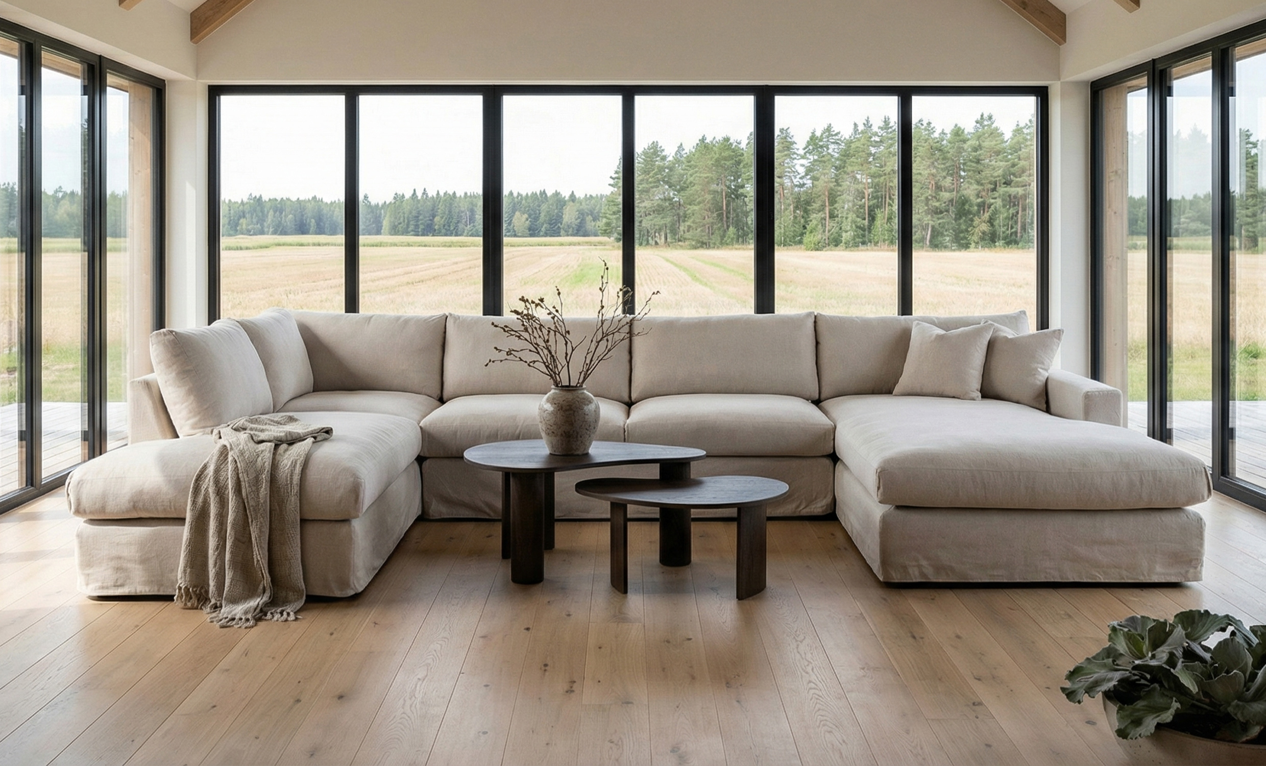 MAXIME U-Soffa Vänster Beige från SoffaDirekt, bild 2