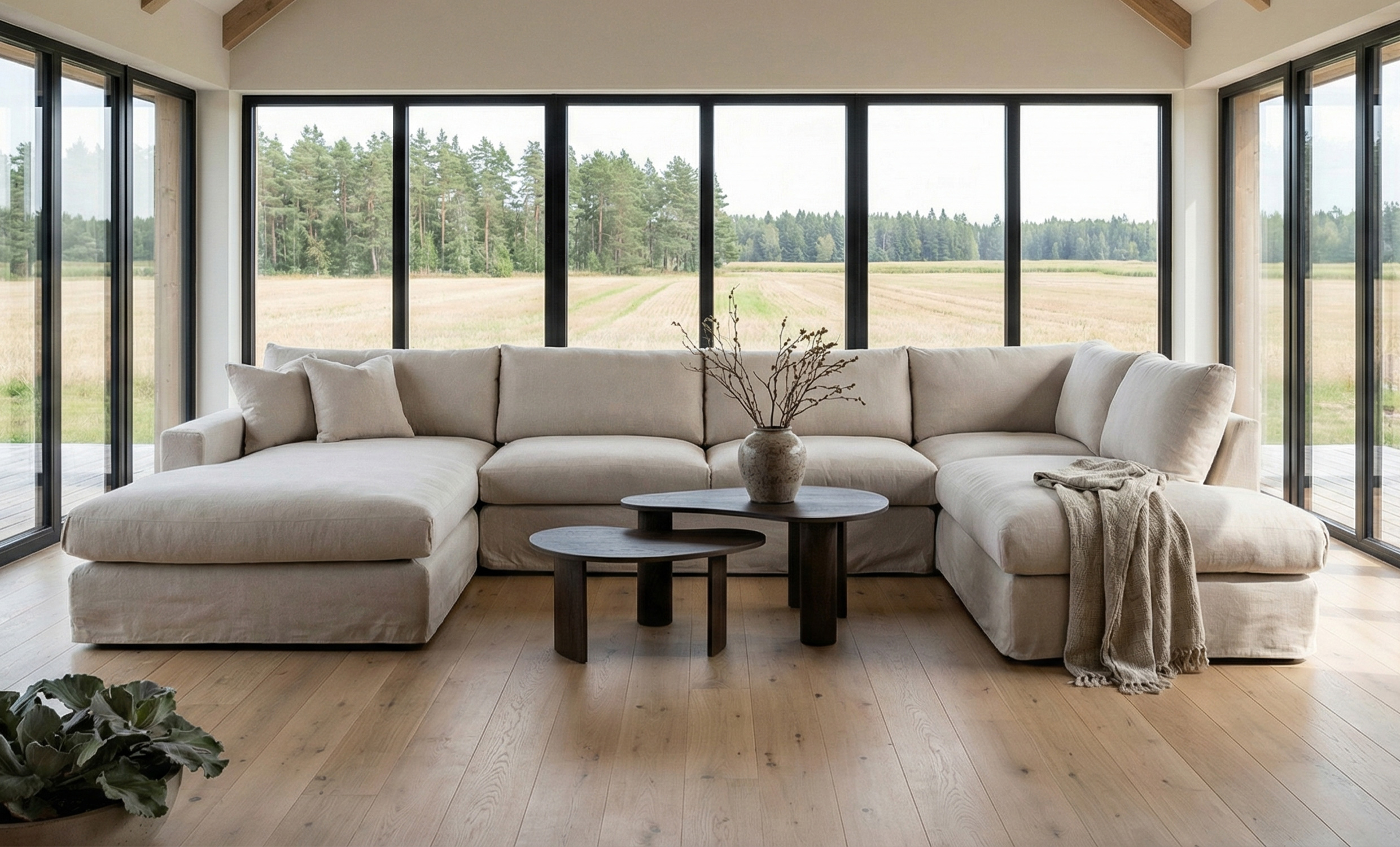 MAXIME U-Soffa Höger Beige från SoffaDirekt, bild 2