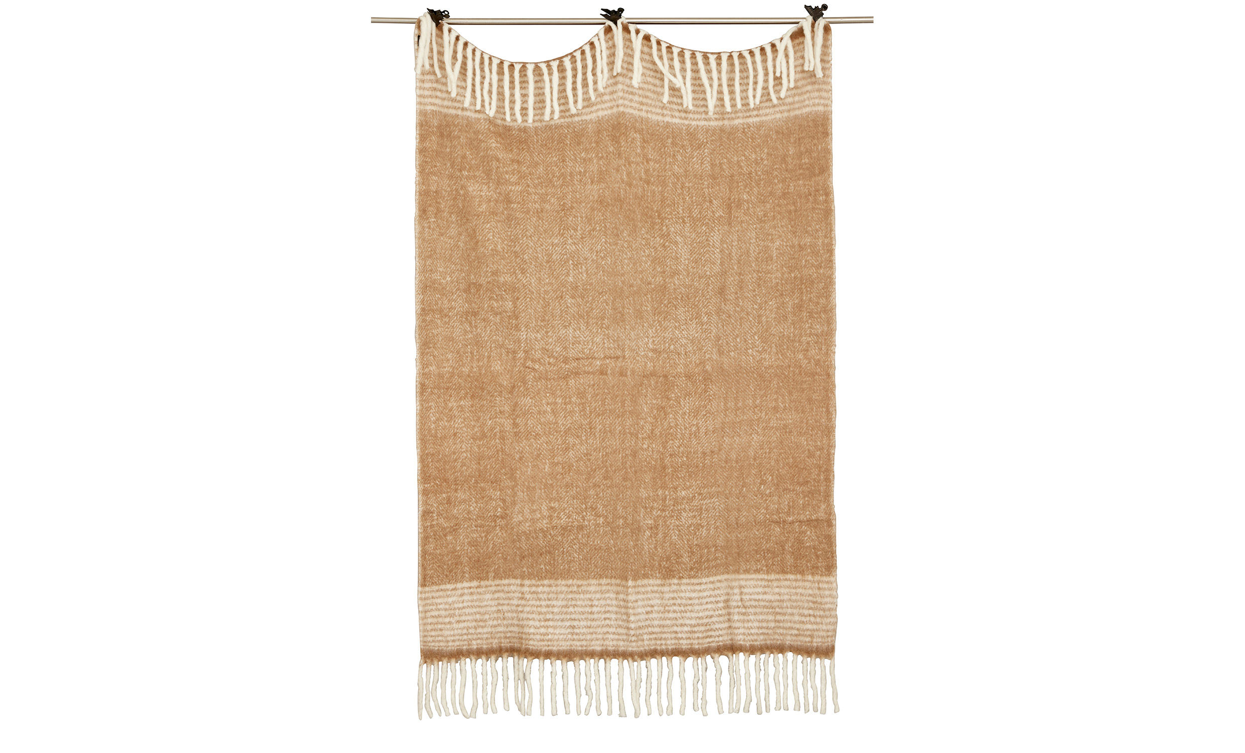 ALMOND Mohair Pläd Beige från Jakobsdals, bild 2