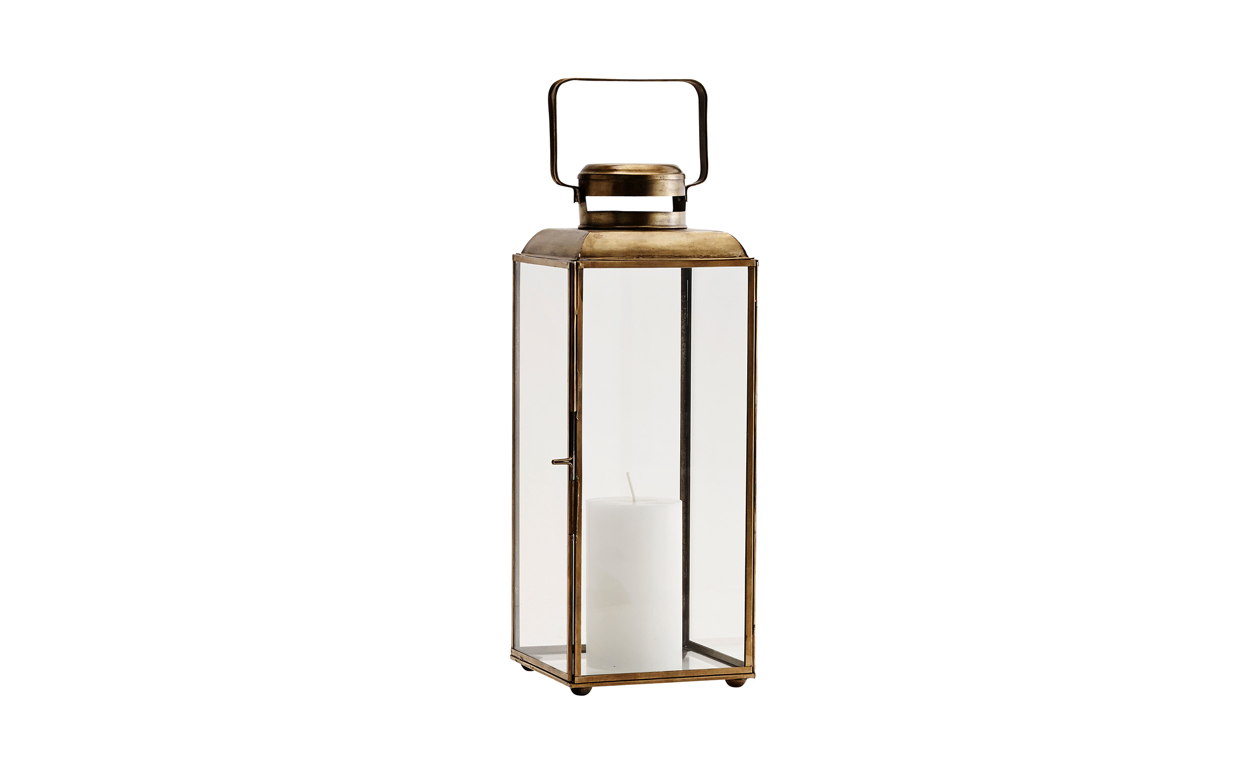 LYKTA Jrn 36cm Antik Mssing