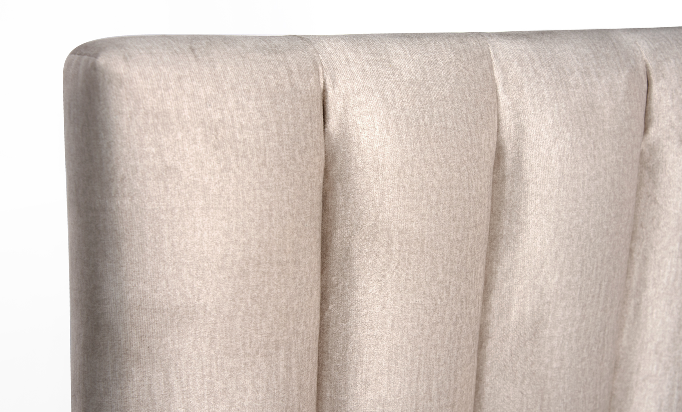 PENNY 120 Sänggavel Sammet Beige från SoffaDirekt, bild 2