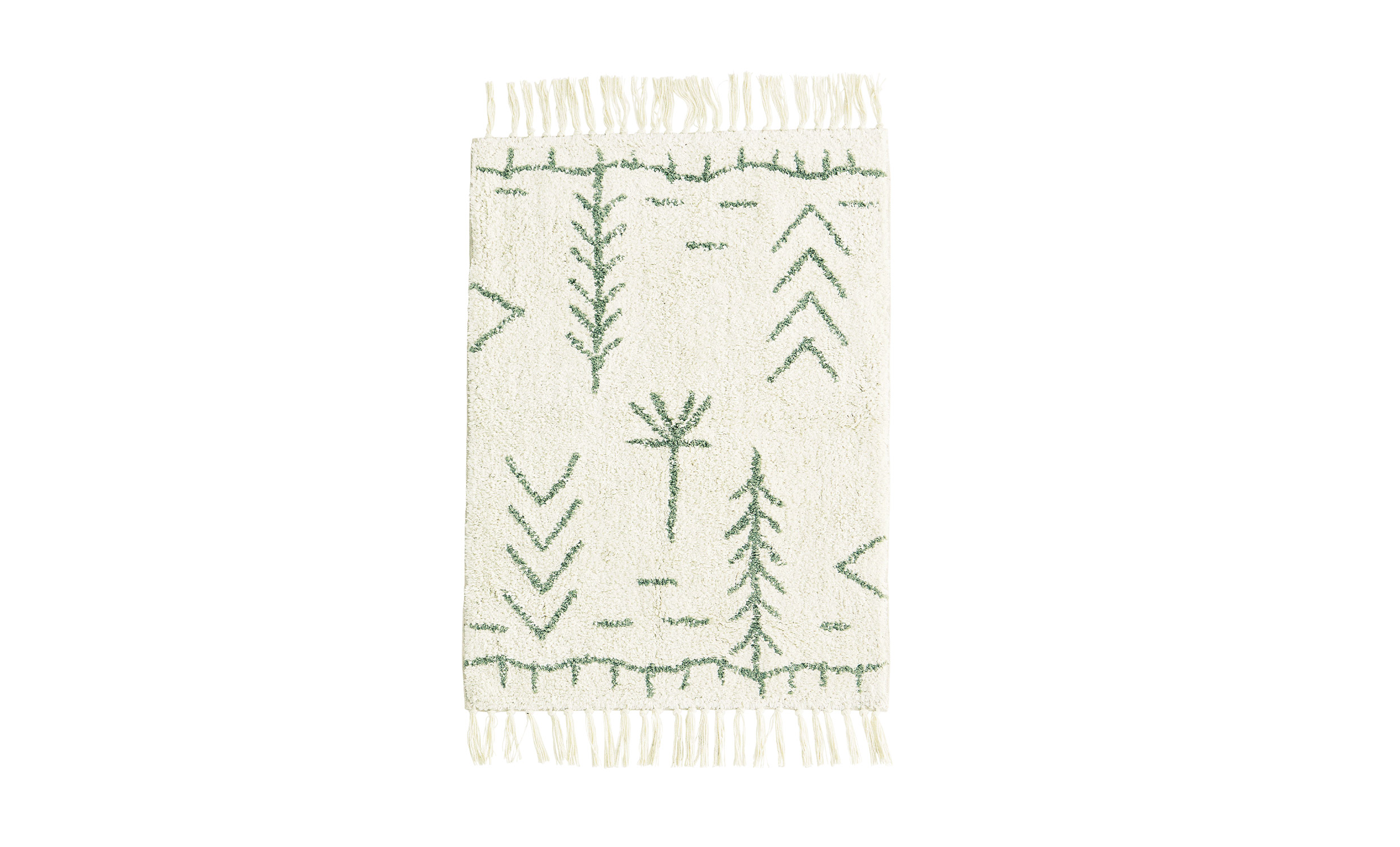 TUFTED Matta 60x90 Sand/Grn