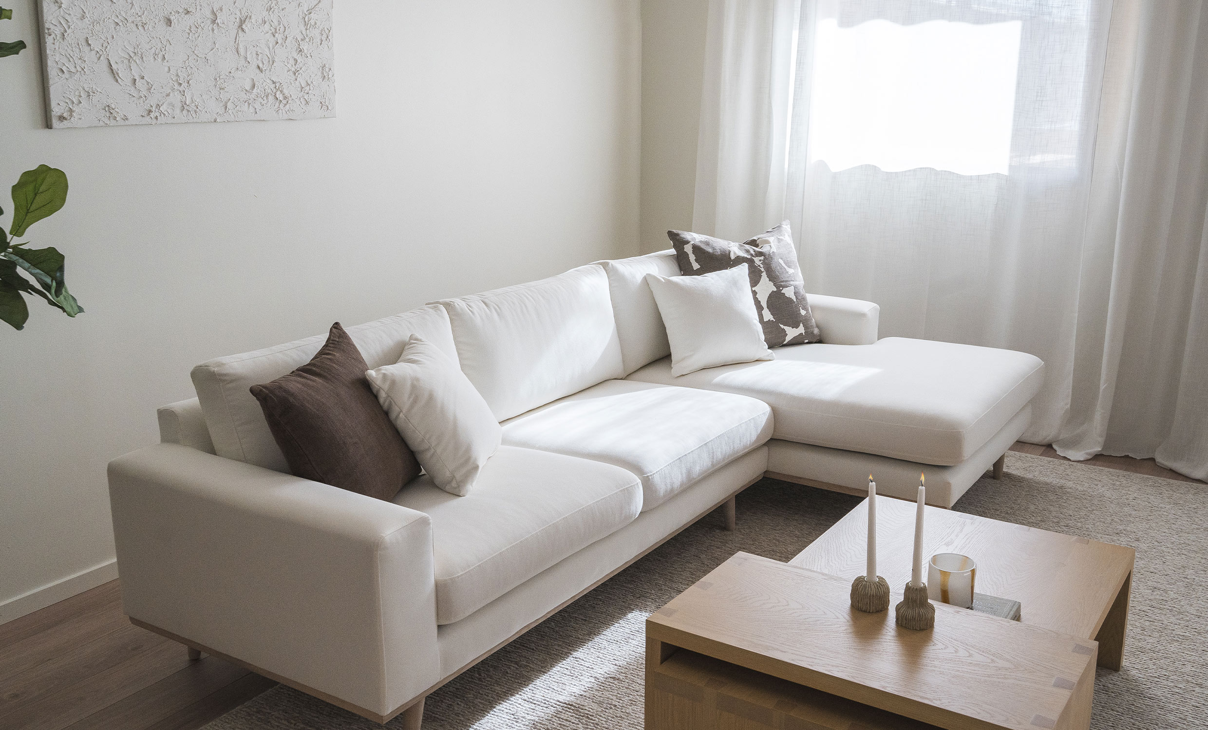 STOCKHOLM PREMIUM Divansoffa Höger Offwhite från SoffaDirekt, bild 2