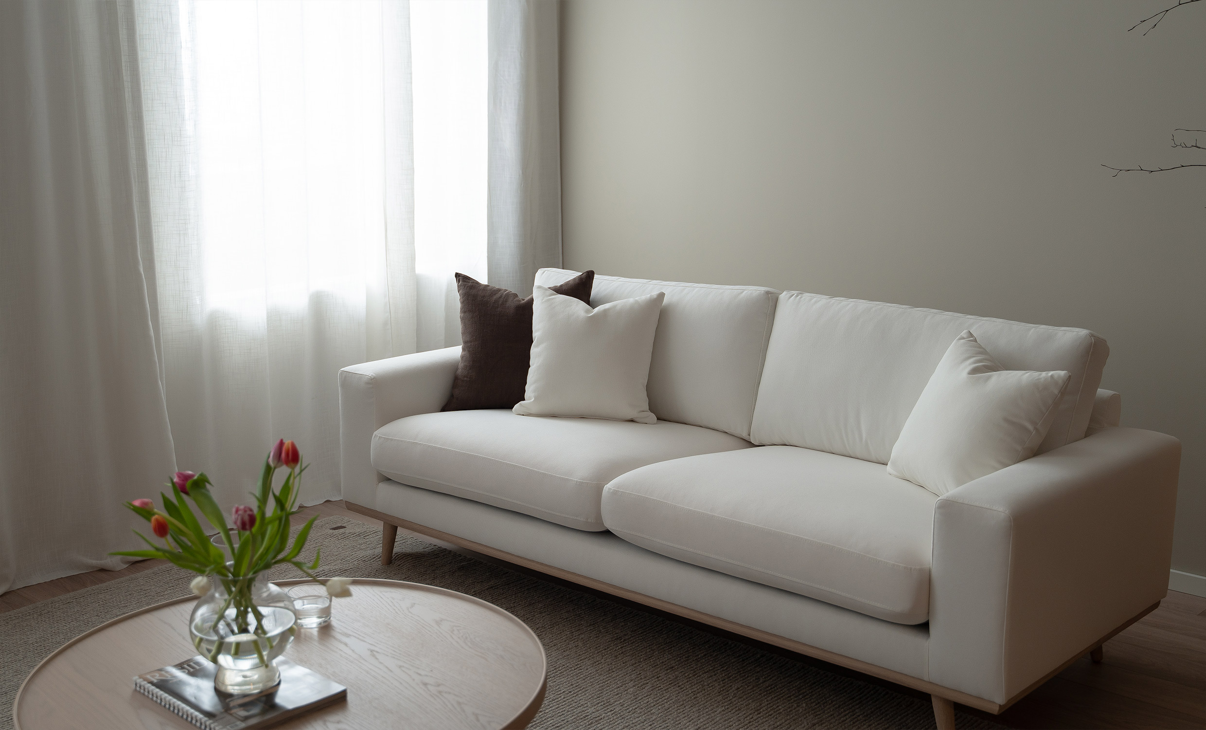 STOCKHOLM PREMIUM 3-sitssoffa Beige från SoffaDirekt, bild 2