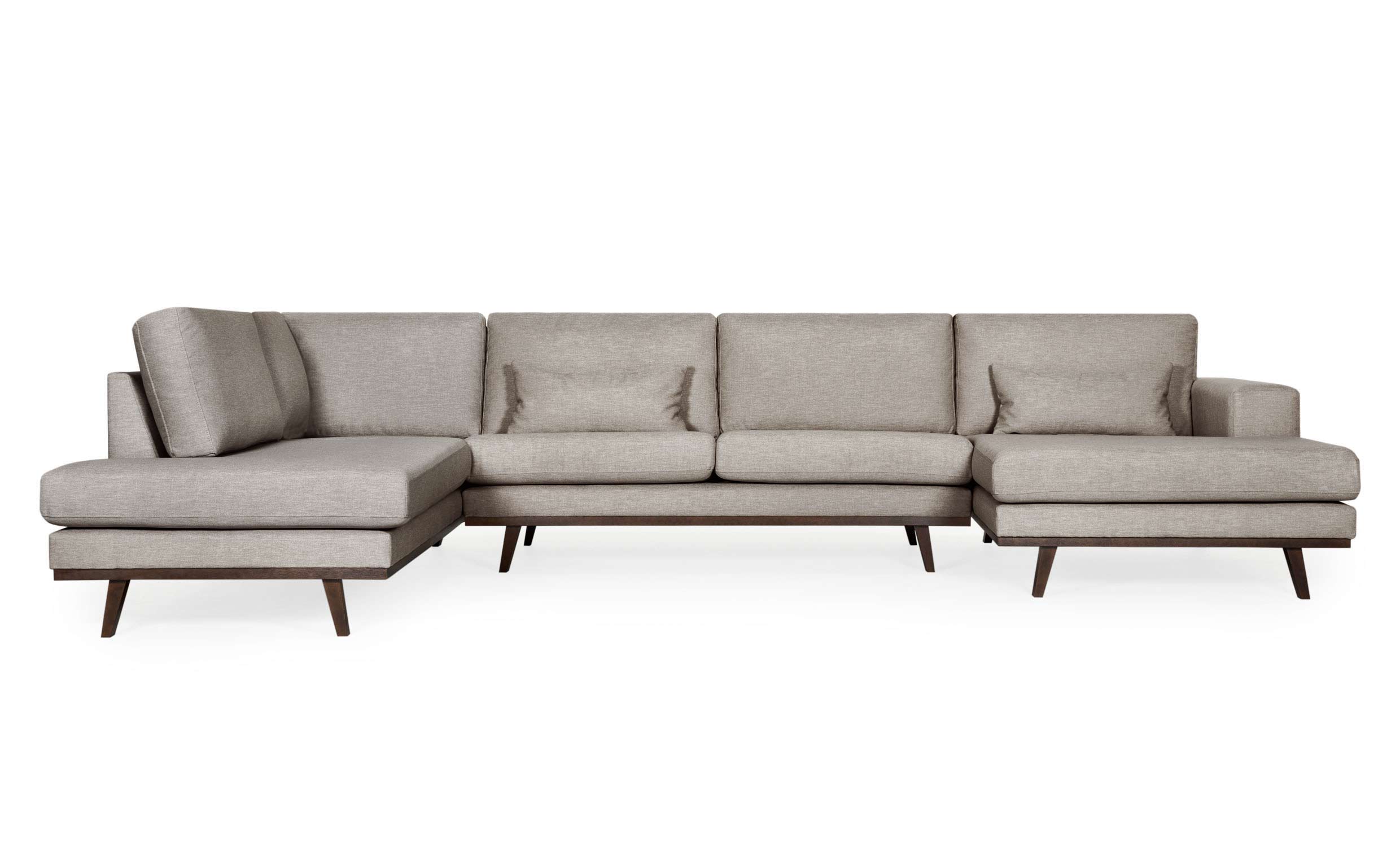 STOCKHOLM Fusion U-soffa Vnster Mrkbeige