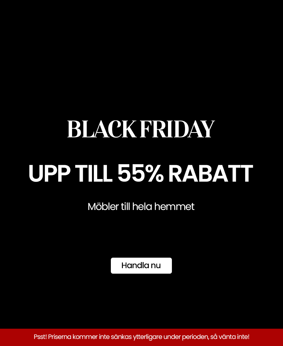 Black Friday - upp till 55%