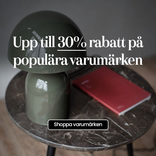 Upp till 30% p populra varumrken