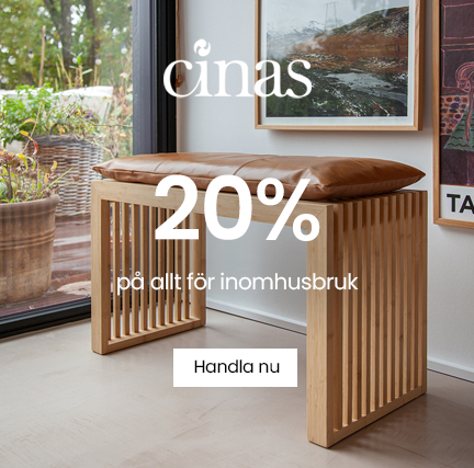 20% på allt för inomhusbruk från Cinas