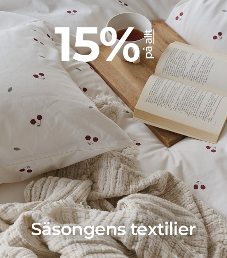 15% p� S�songens textilier
