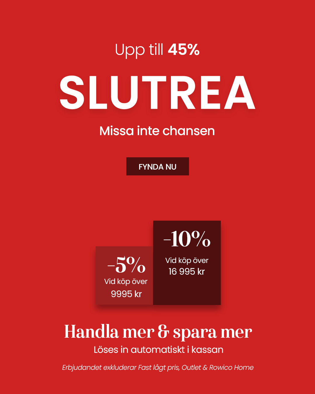 Januari Deals - upp till 45%