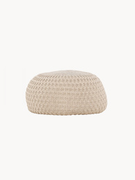 Beige sittpuffar