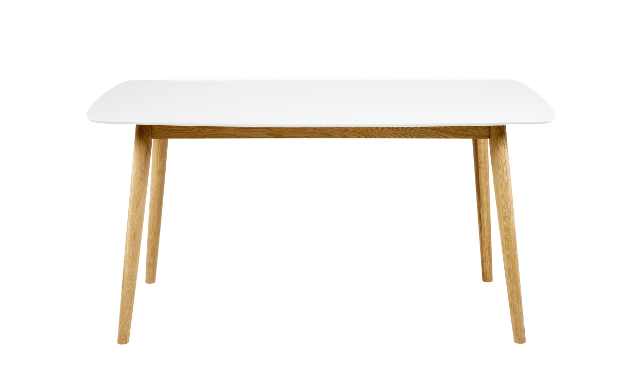 ILSBO Matbord 150 Vit/Ek i gruppen Matplats / Bord / Matbord hos SoffaDirekt.se (0000060733)