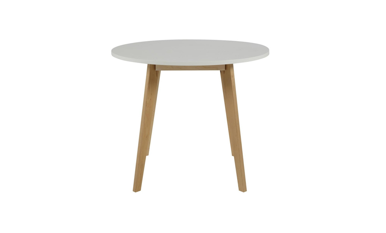 ALBY Matbord 90 Vit/Natur i gruppen Matplats / Bord / Matbord hos SoffaDirekt.se (0000064008)