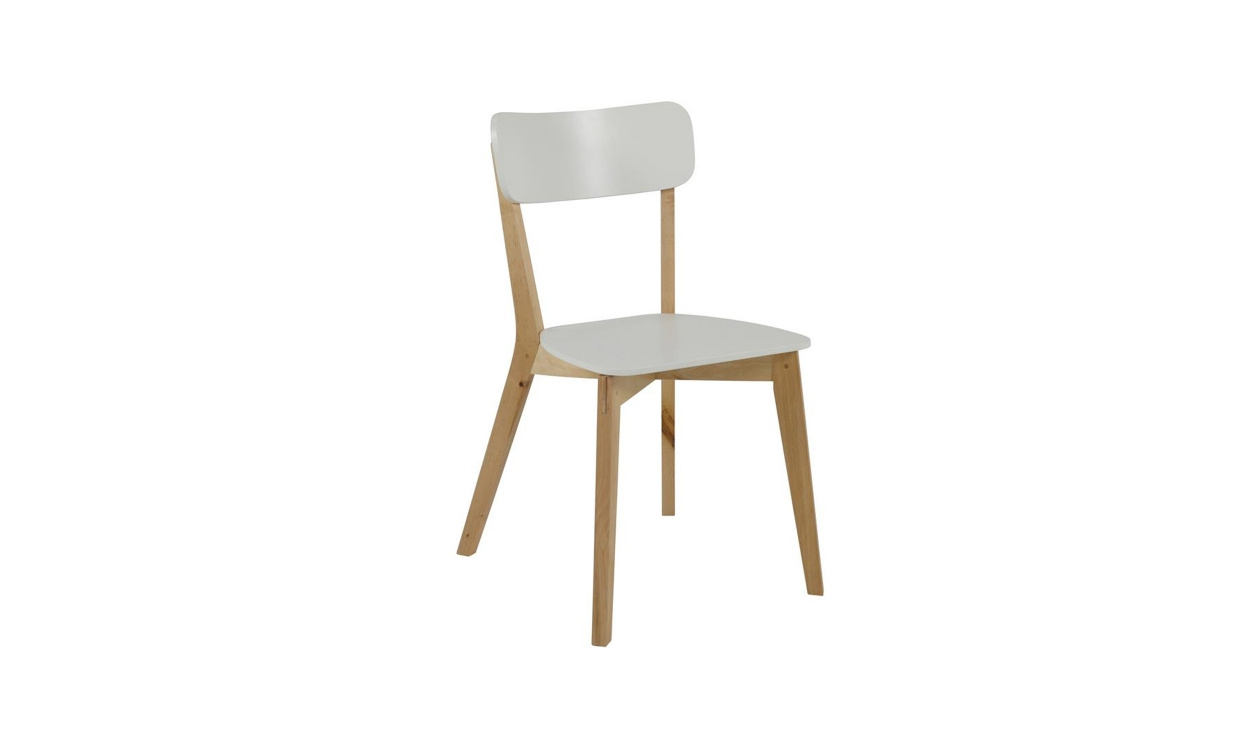 TUNA Stol Vit/Natur i gruppen Matplats / Sittmbler / Stolar hos SoffaDirekt.se (0000064180)