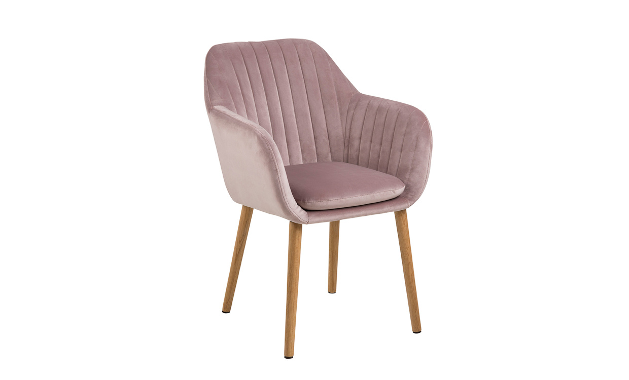 VIVIEN Stol Rosa/Ek i gruppen Matplats / Sittmbler hos SoffaDirekt.se (0000074716)
