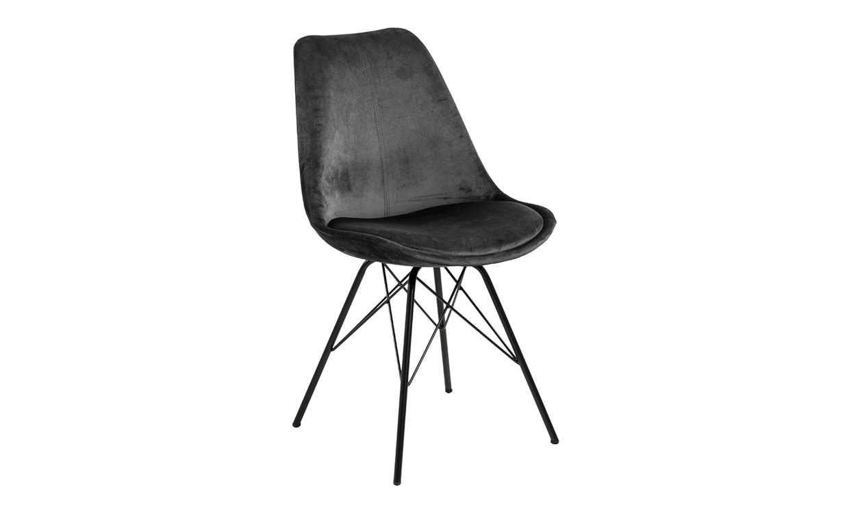 BARBARA Stol Gr Sammet i gruppen Matplats / Sittmbler / Stolar hos SoffaDirekt.se (0000082041)