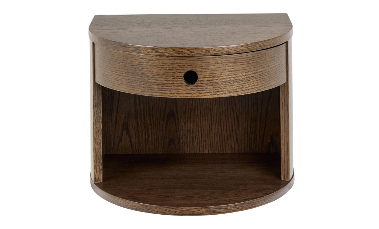 ALV S�ngbord V�ggh�ngt M�rkbrun i gruppen Sovrum / Sovrumsm�bler / S�ngbord hos SoffaDirekt.se (0000110853)