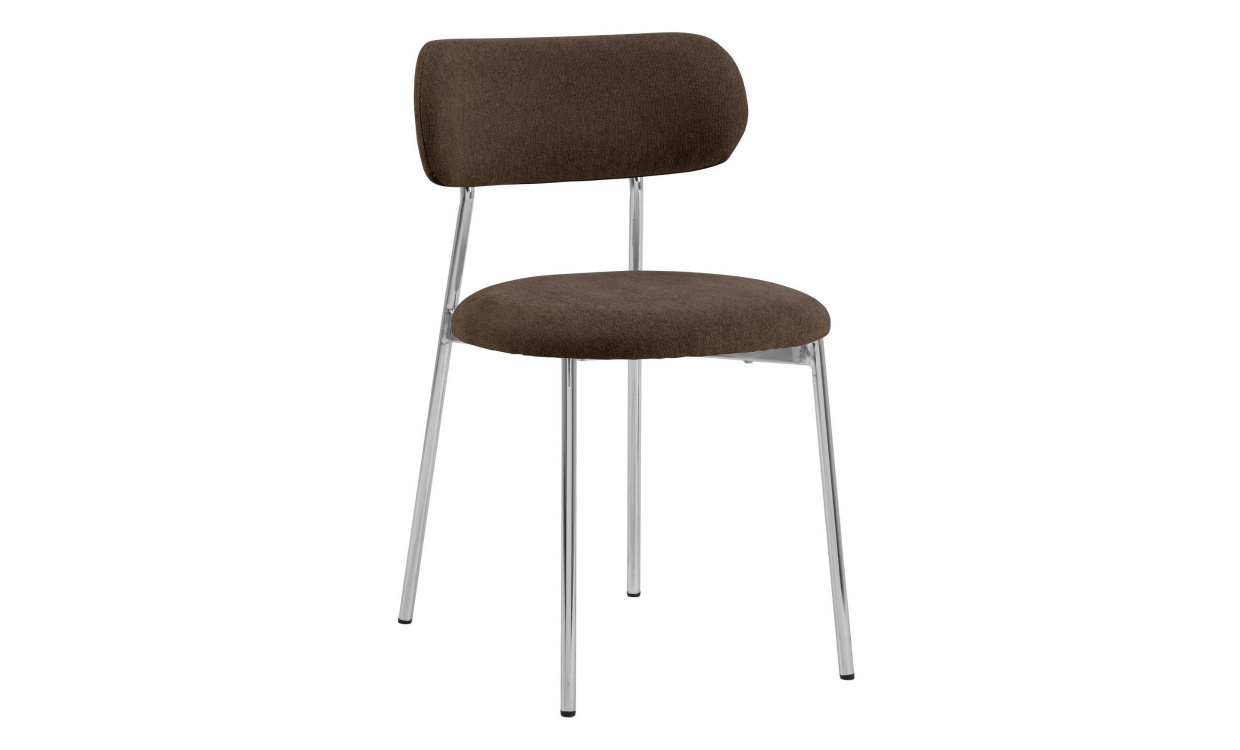 NOIR� Stol Brun/Krom i gruppen Matplats / Sittm�bler / Stolar hos SoffaDirekt.se (0000111702)