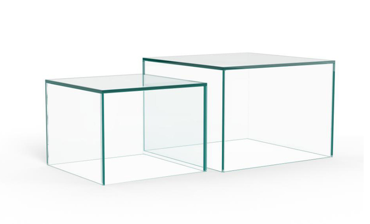 DAISY Soffbord Glas 2-set Klar i gruppen Vardagsrum / Soffbord / Glasbord hos SoffaDirekt.se (0000112674)