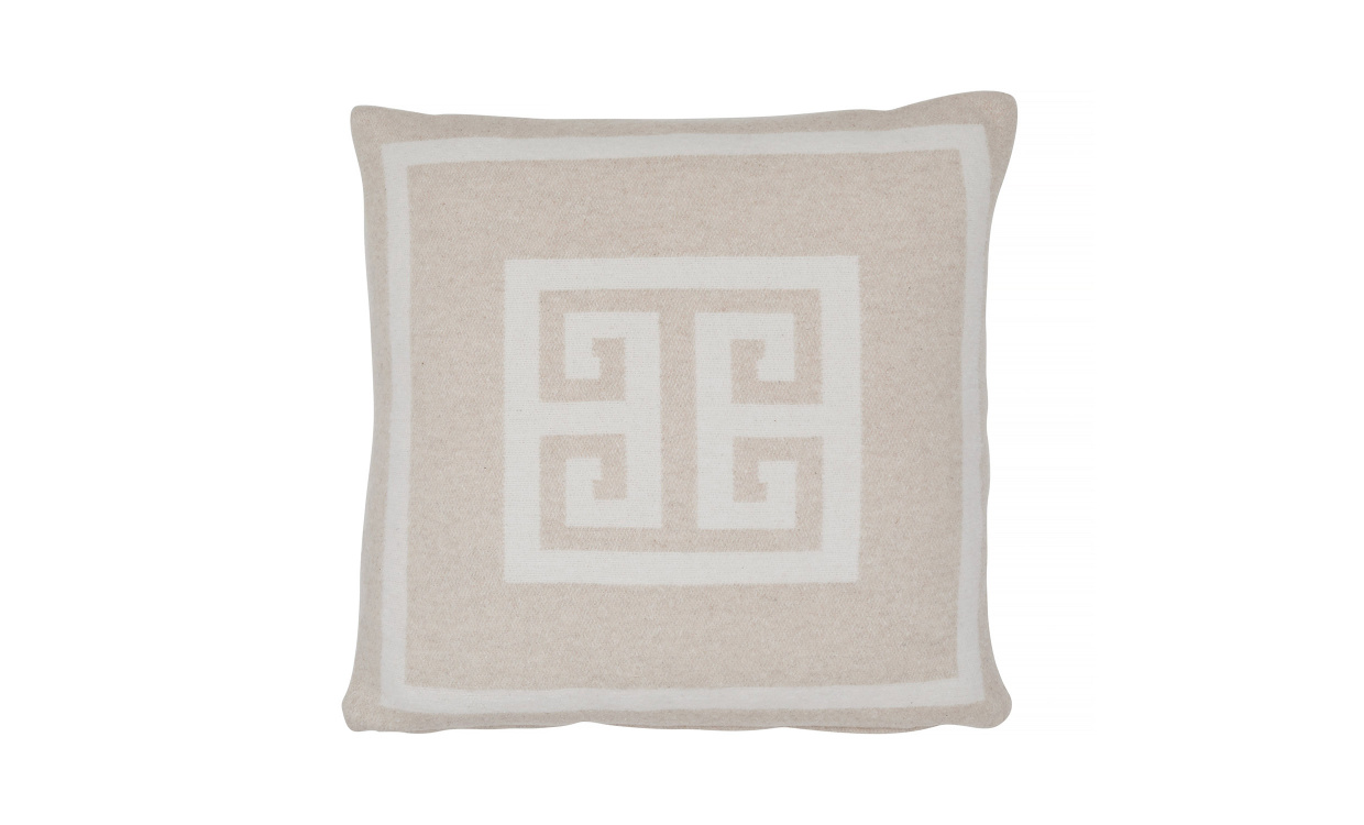 LUGANO Kuddfodral 45x45 Sand/Offwhite i gruppen Mattor & Textil / Prydnadskuddar / Kuddfodral hos SoffaDirekt.se (01026298702)