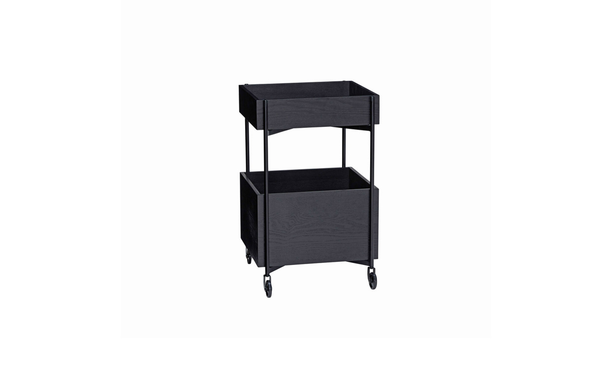 FRESH Serveringsvagn Svart i gruppen Vardagsrum / Soffbord / Trbord hos SoffaDirekt.se (021609)