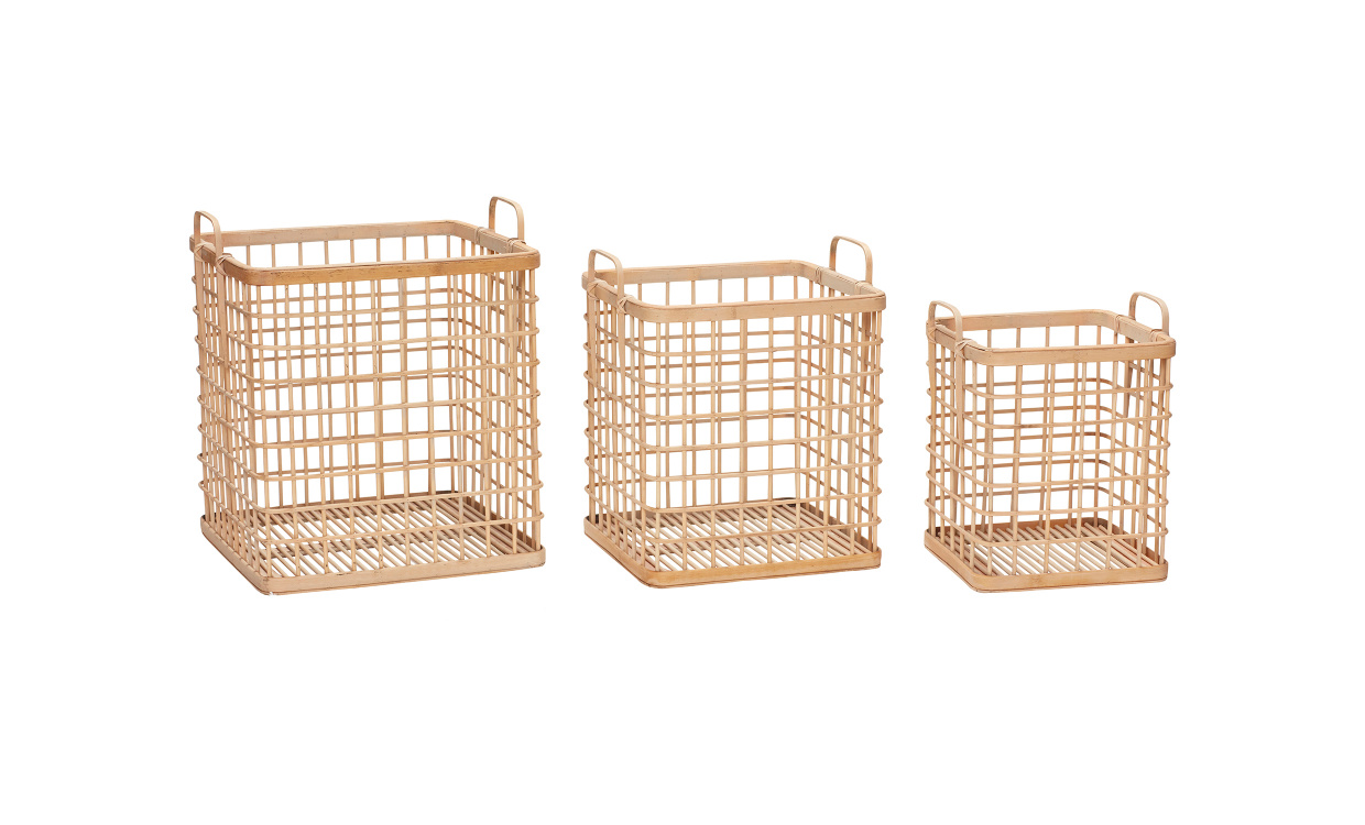 SQUARE Frvaringskorg 3 Set Natur i gruppen Jul / Julklappar under 1500 hos SoffaDirekt.se (030407)