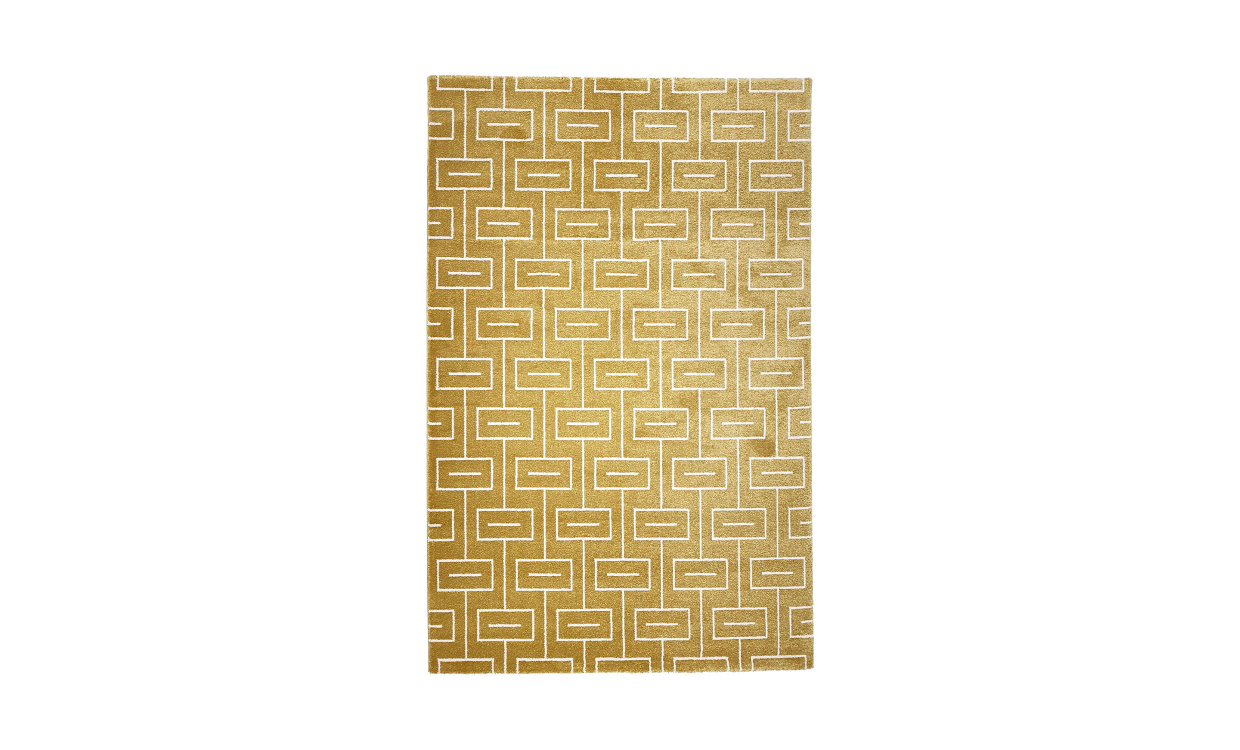 DINA Matta 160x230 Gul i gruppen Mattor & Textil / Mattor / Wiltonmattor hos SoffaDirekt.se (032-74)