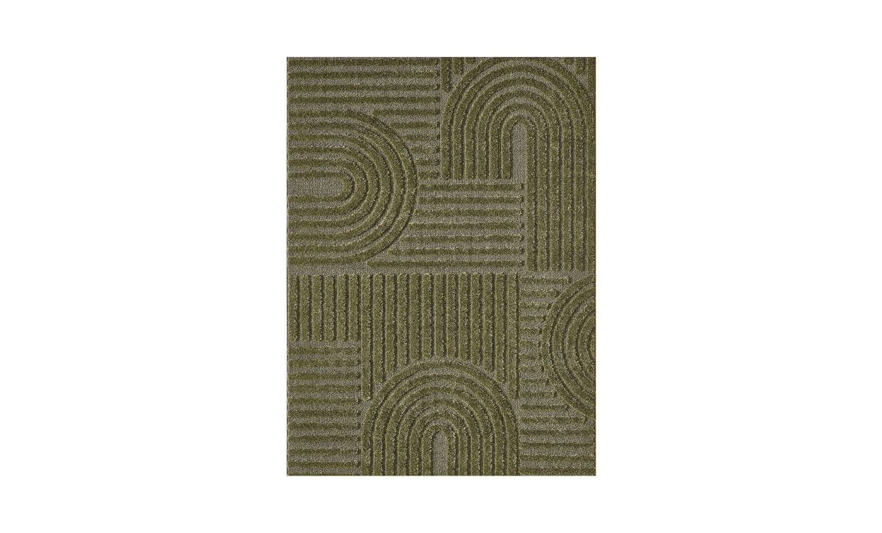 DEJAN Matta 240x340 Olive i gruppen Mattor & Textil / Mattor / Ryamattor hos SoffaDirekt.se (0351-46)