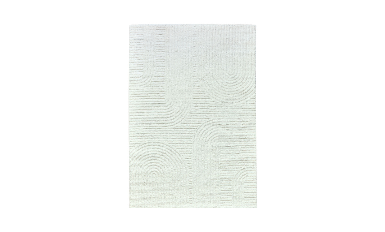 KYLIAN Matta 200x290 Vit i gruppen Mattor & Textil / Mattor / Ryamattor hos SoffaDirekt.se (0353-05)
