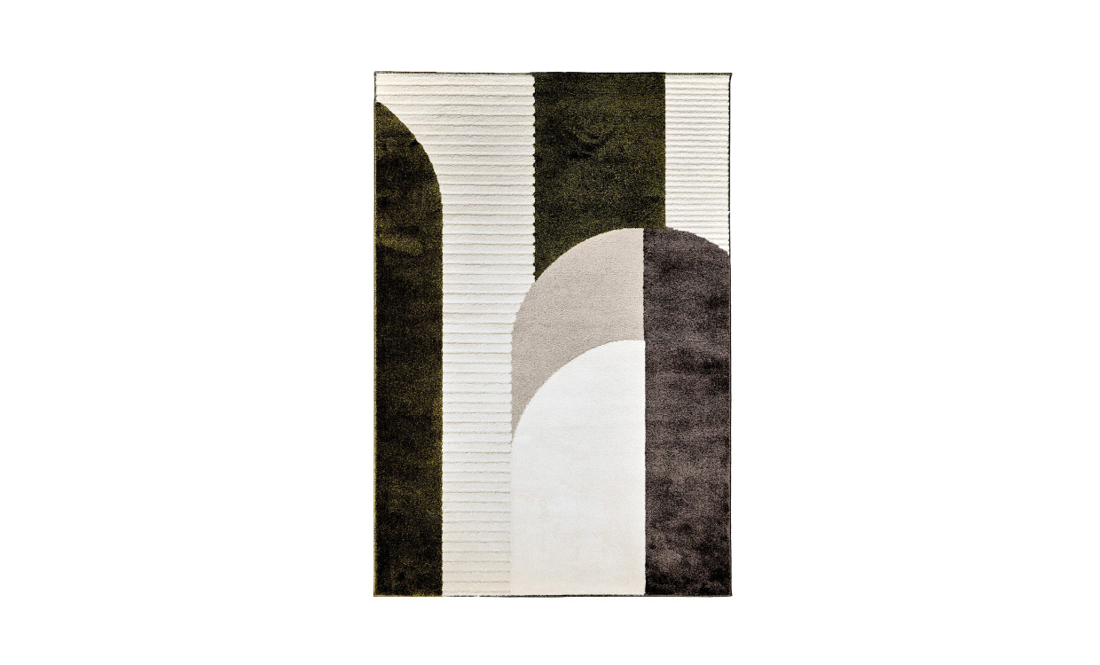 DIEGO Matta 200x290 Olive/Beige i gruppen Mattor & Textil / Mattor hos SoffaDirekt.se (0354-15)
