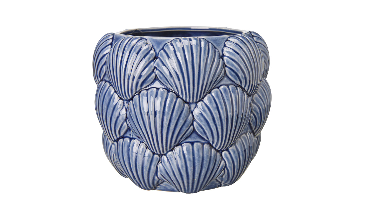 GALIA Sn�cka Kruka Bl� i gruppen Dekoration / Vaser och Krukor hos SoffaDirekt.se (05952)