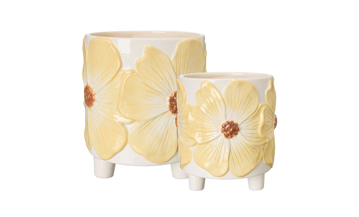 ESTHER Kruka 2/S Ljusgul i gruppen Dekoration / Vaser och Krukor hos SoffaDirekt.se (07062)