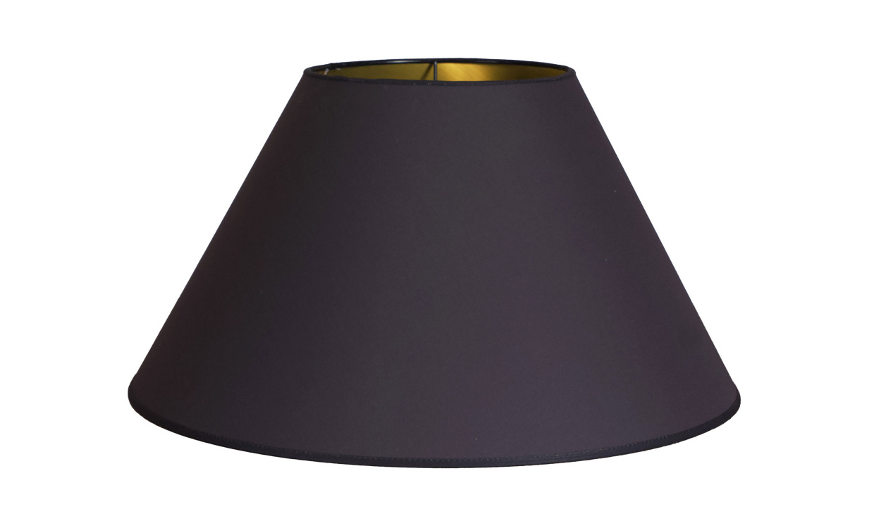 EMPIRE Lampskärm 35cm Svart/Guld i gruppen Belysning / Lampor / Lampskärmar hos SoffaDirekt.se (0835-503)