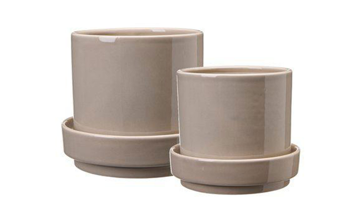 METTE Kruka 2-Set Beige i gruppen Dekoration / Vaser och Krukor hos SoffaDirekt.se (08627)