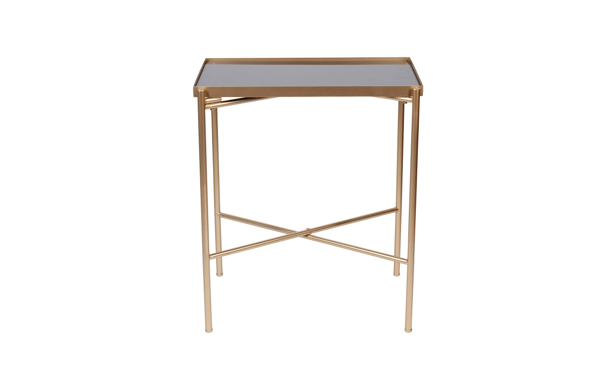 EVAN Sidobord Guld 62,5 x 41 x 72,5 i gruppen Vardagsrum / Soffbord / Sidobord hos SoffaDirekt.se (102899)
