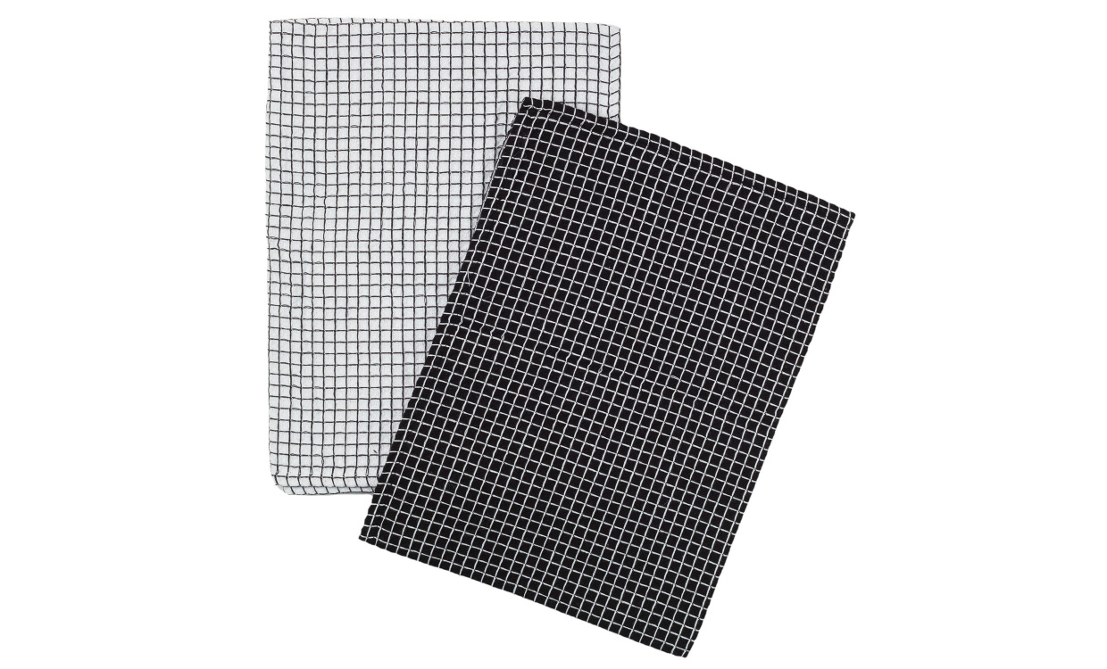 ALBIN Kkshandduk 2-pack Svart i gruppen Kk / Kkstextil hos SoffaDirekt.se (104677)