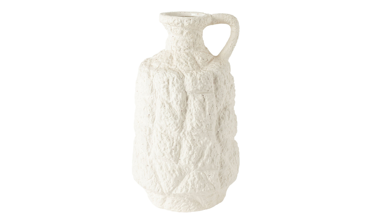 SAVANNA Vas Med Handtag Creme i gruppen Dekoration / Vaser och Krukor hos SoffaDirekt.se (104701)