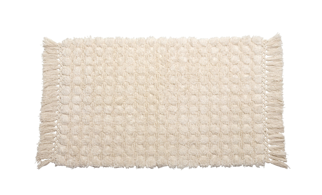 MALTE Matta 80x120 Creme i gruppen Mattor & Textil / Mattor / Bomullsmattor hos SoffaDirekt.se (104724)